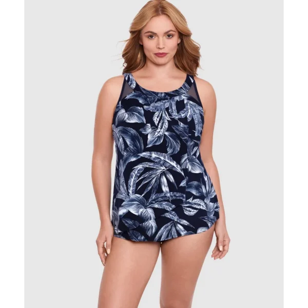 Buy Tropica Toile Ursula High Neck Underwired Plus Size Tankini Top