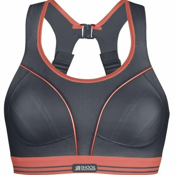 Buy Ultimate Run Bra-Grey/Coral