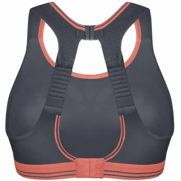 Buy Ultimate Run Bra-Grey/Coral