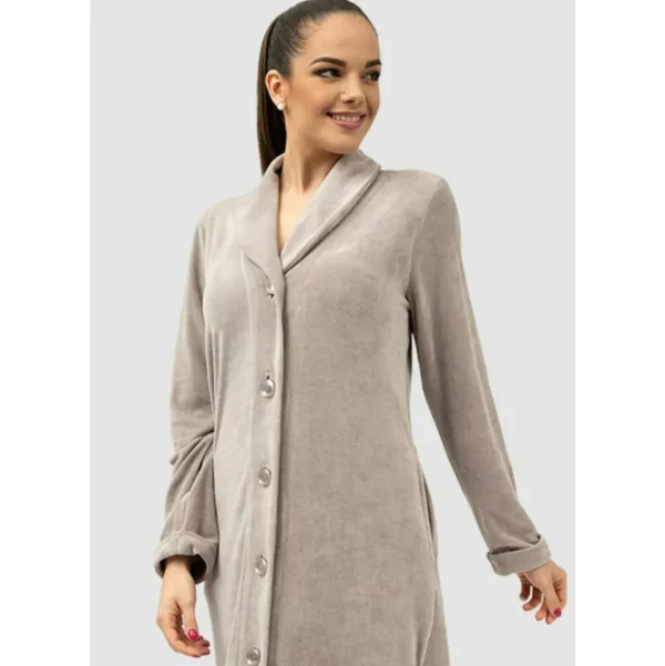 Buy Vancouver Button Up Bamboo & Cotton Robe