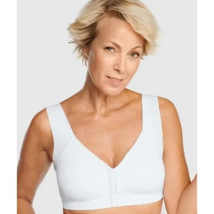 Buy Wellness Padded Wirefree Front Close Bra-White