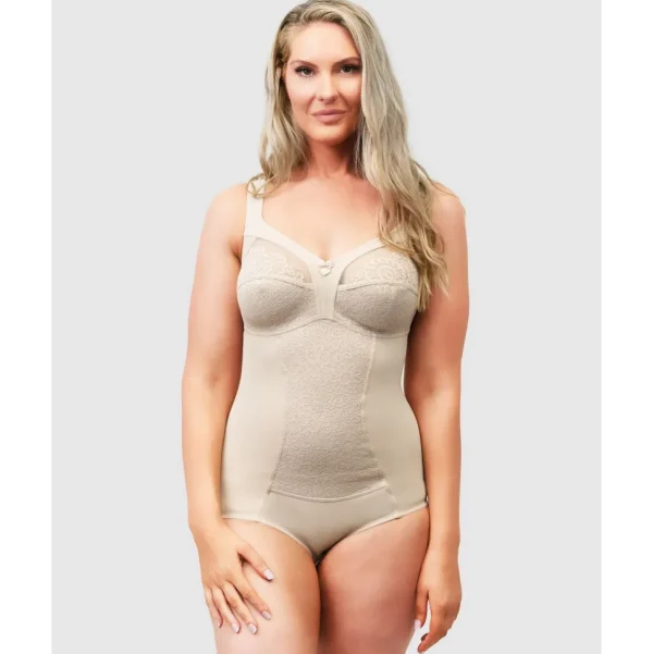 Buy Wide Strap Supportive Bodysuit With Lace