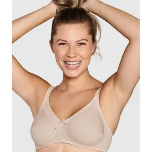 Buy Wirefree Ribbed Pure Cotton Bra