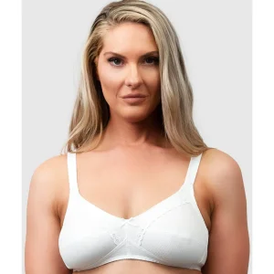 Buy Wirefree Ribbed Pure Cotton Bra