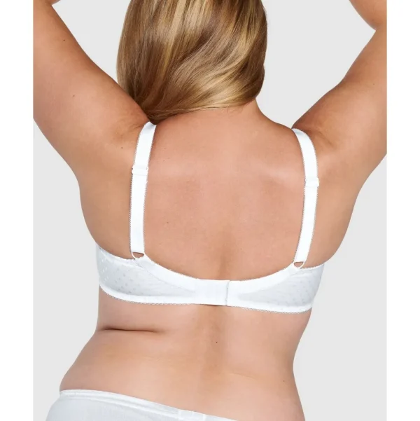 Buy Wirefree Soft Jacquard Cotton Bra-White