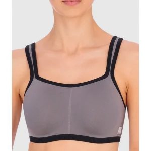 Buy Yogi Padded Underwired High Impact Sports Bra Black/Grey