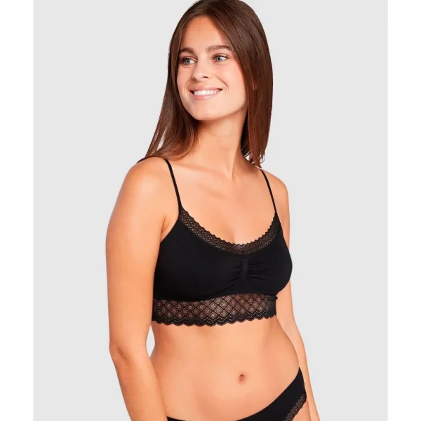 Buy Zen Dentelle Longline Wirefree Bralette with Lace