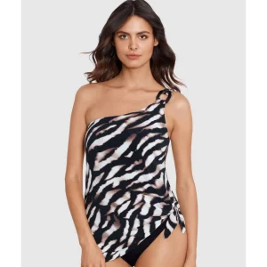 Buy Zimbabwe Amal Convertible One Shoulder Swimsuit & Swimdress