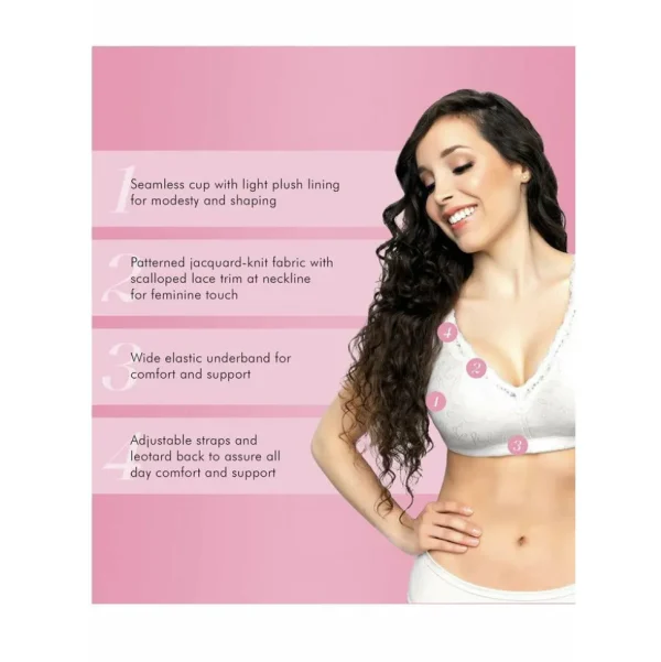 Exquisite Form Back Closure Bra With Comfort Lining