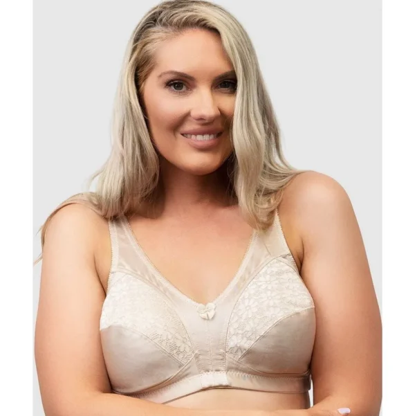 Firm Control Plus Size Wirefree Bra With Lace Style Gallery