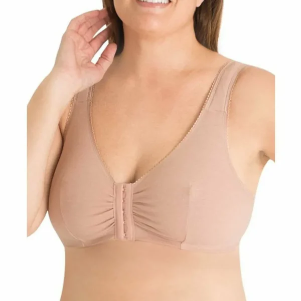 Shop Plus Size Lounge Bra Meryl Front Close Cotton Style Gallery