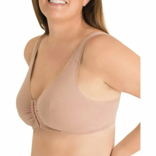 Shop Plus Size Lounge Bra Meryl Front Close Cotton Style Gallery